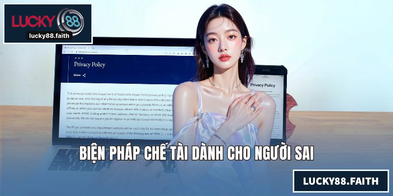 Biện pháp chế tài dành cho người sai